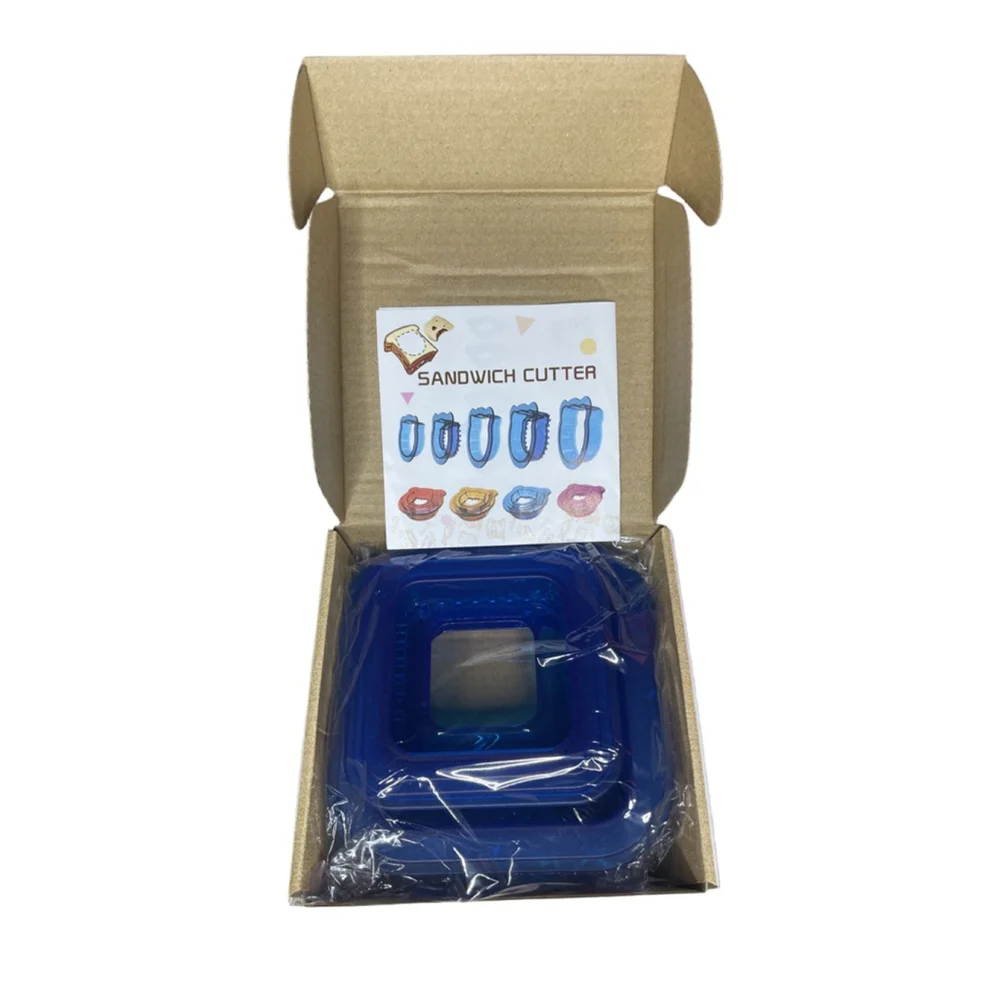 Square Sandwich Cutter Blue Two Sizes